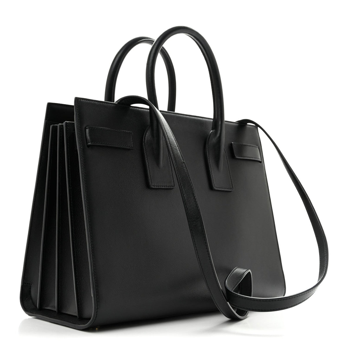 Smooth Calfskin Small Sac De Jour Black