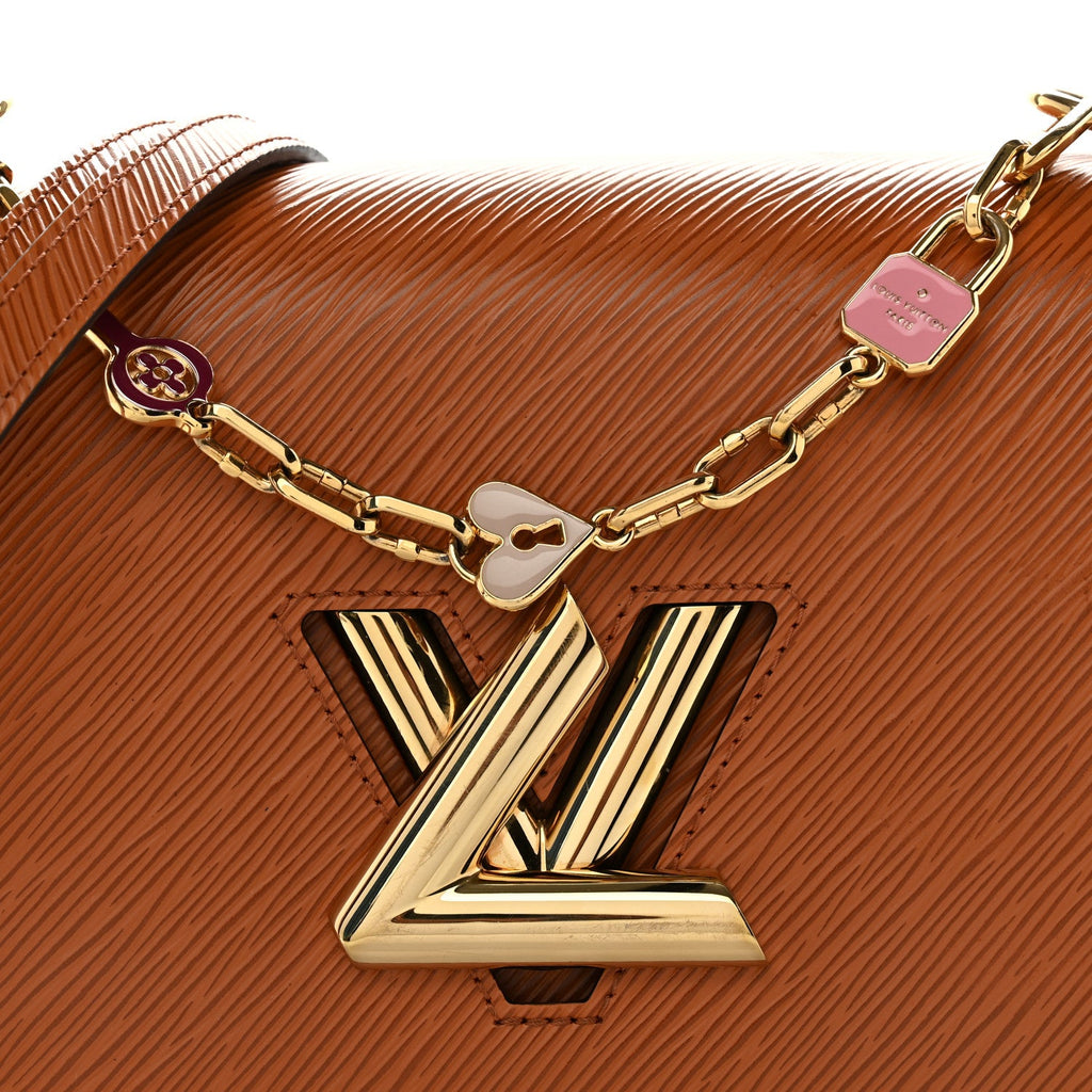 Epi Twist Shoulder Bag MM Gold Cipango
