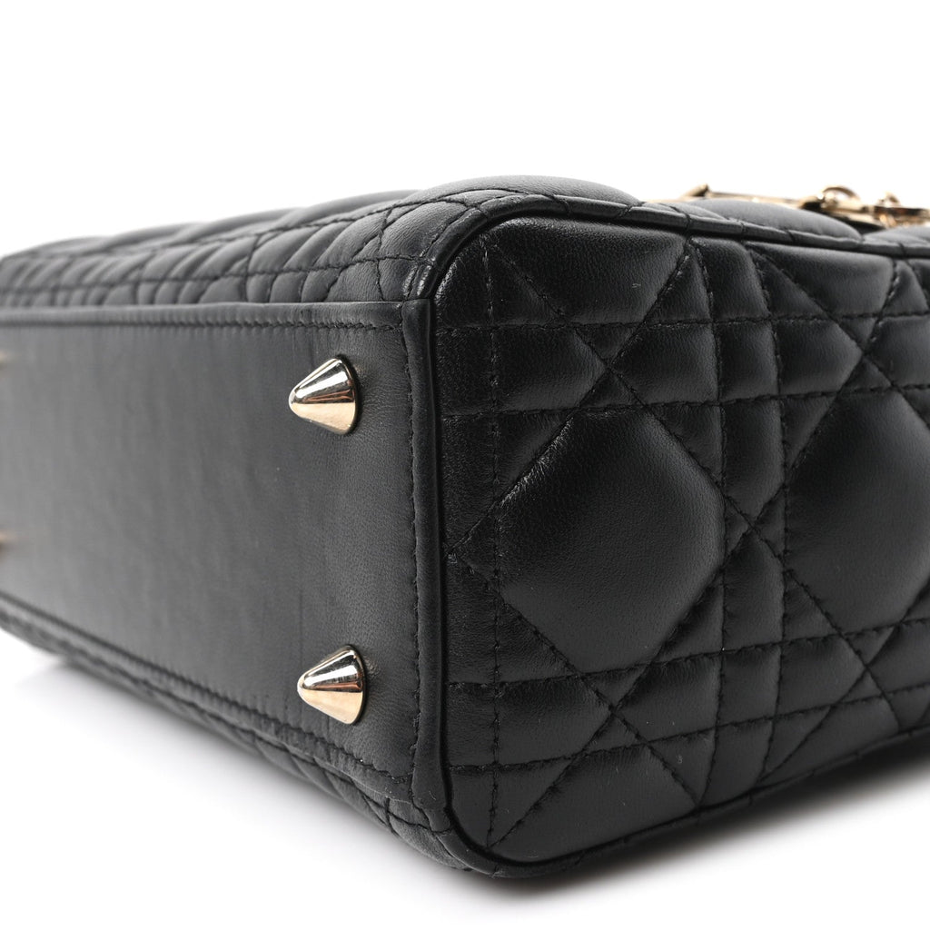Lambskin Cannage Small My ABCDior Lady Dior Black
