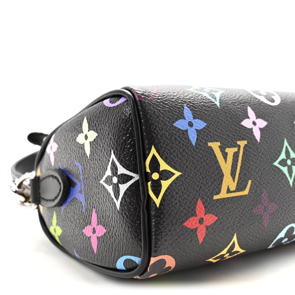 LV X TM Monogram Multicolor Nano Speedy Black