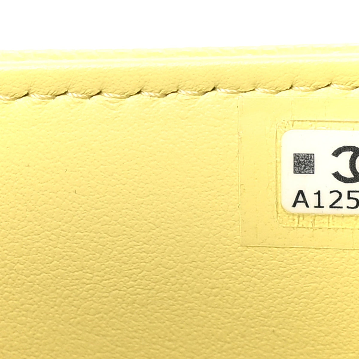Shiny Caviar Mini Preppy Coco Shoulder Bag Light Yellow