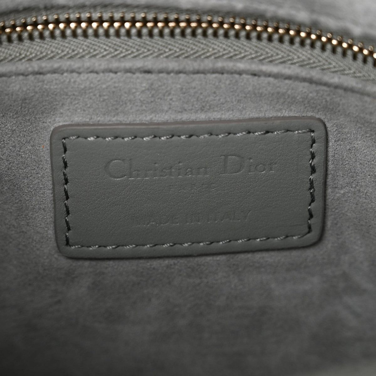 Ultra Matte Calfskin Cannage Small My ABCDior Lady Dior Grey