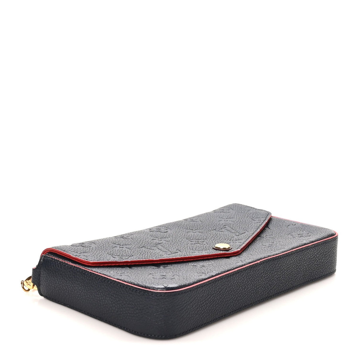 Empreinte Pochette Felicie Chain Wallet Marine Rouge
