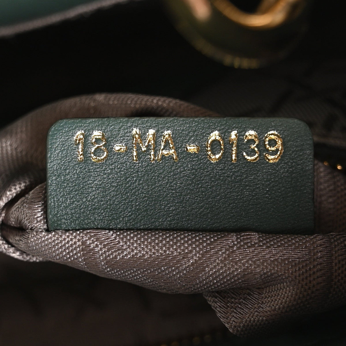 Lambskin Cannage Small Lady Dior Army Green