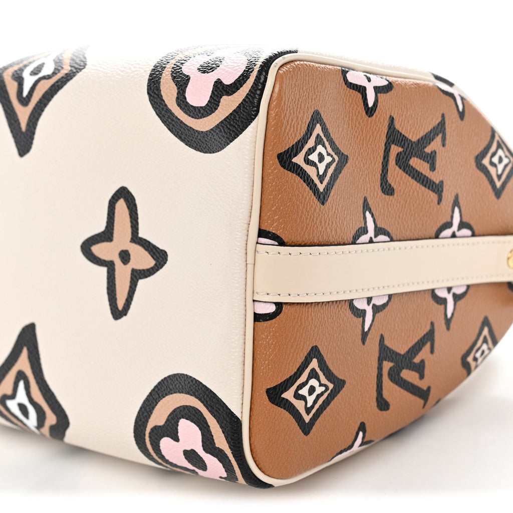 Monogram Giant Wild At Heart Speedy Bandouliere 25 Creme