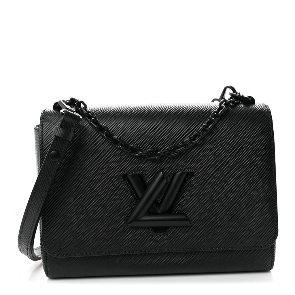 Epi Twist Shoulder Bag MM Matte Black