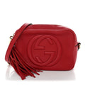 Pebbled Calfskin Small Soho Disco Bag Tabasco Red