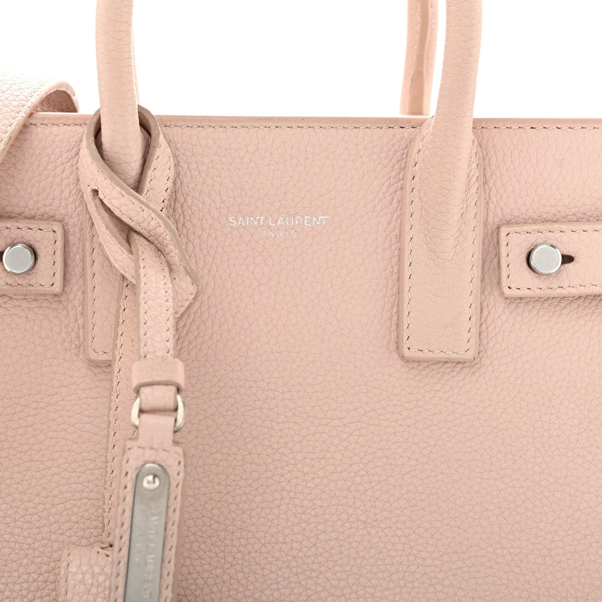 Grained Calfskin Nano Supple Sac De Jour Marble Pink