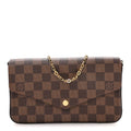 Damier Ebene Pochette Felicie Chain Wallet