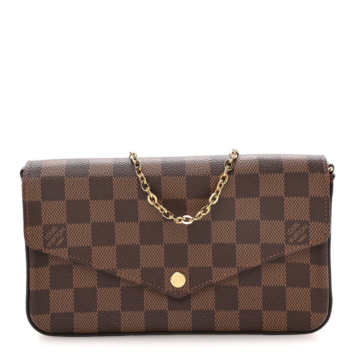 Damier Ebene Pochette Felicie Chain Wallet