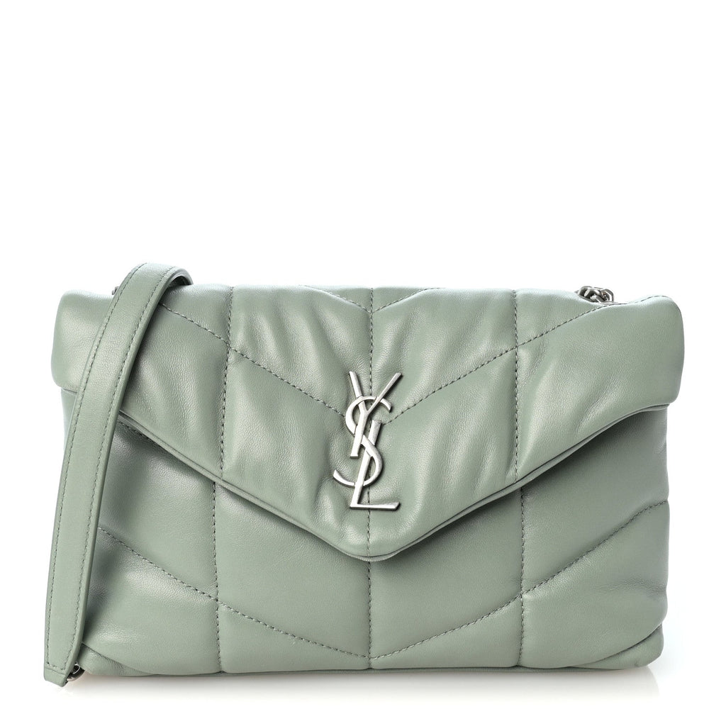 Lambskin Quilted Toy Loulou Puffer Monogram Chain Satchel Mint