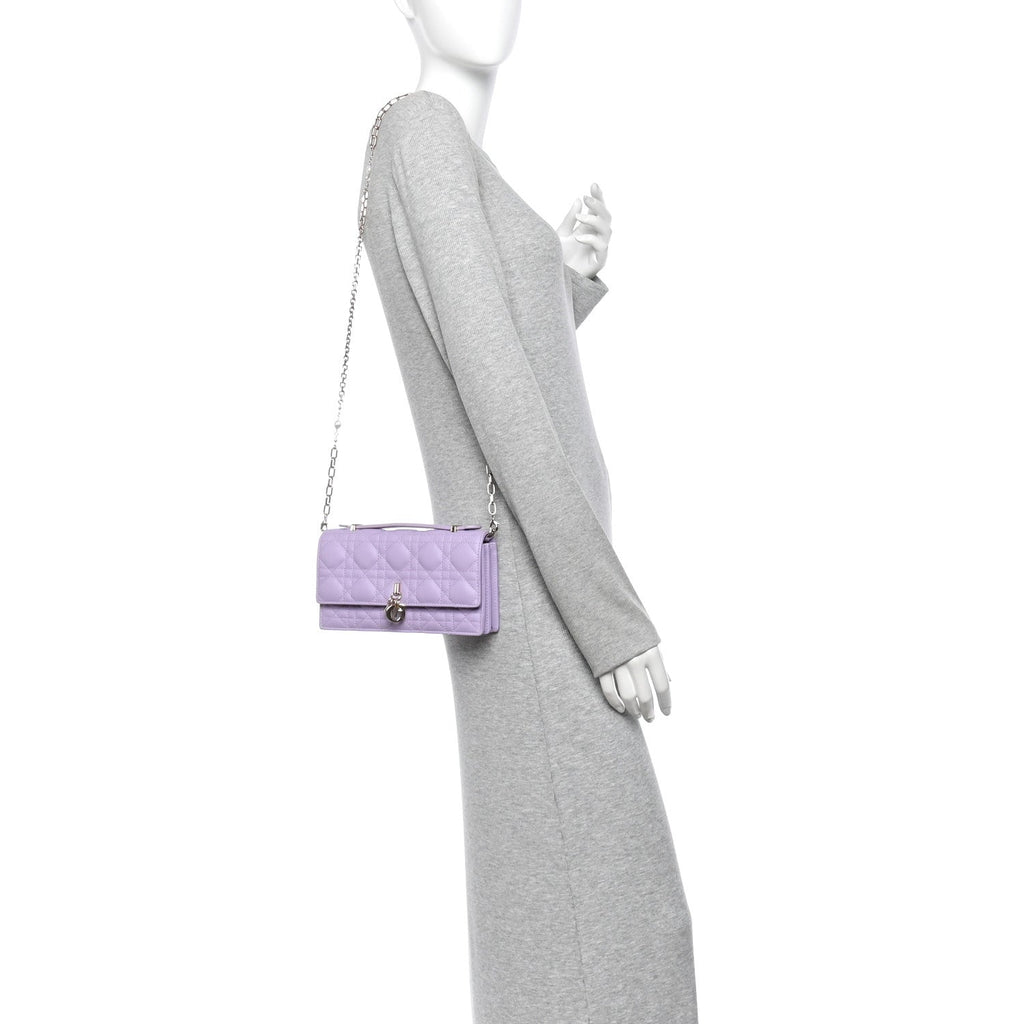 Lambskin Cannage Mini My Dior Bag Lilac